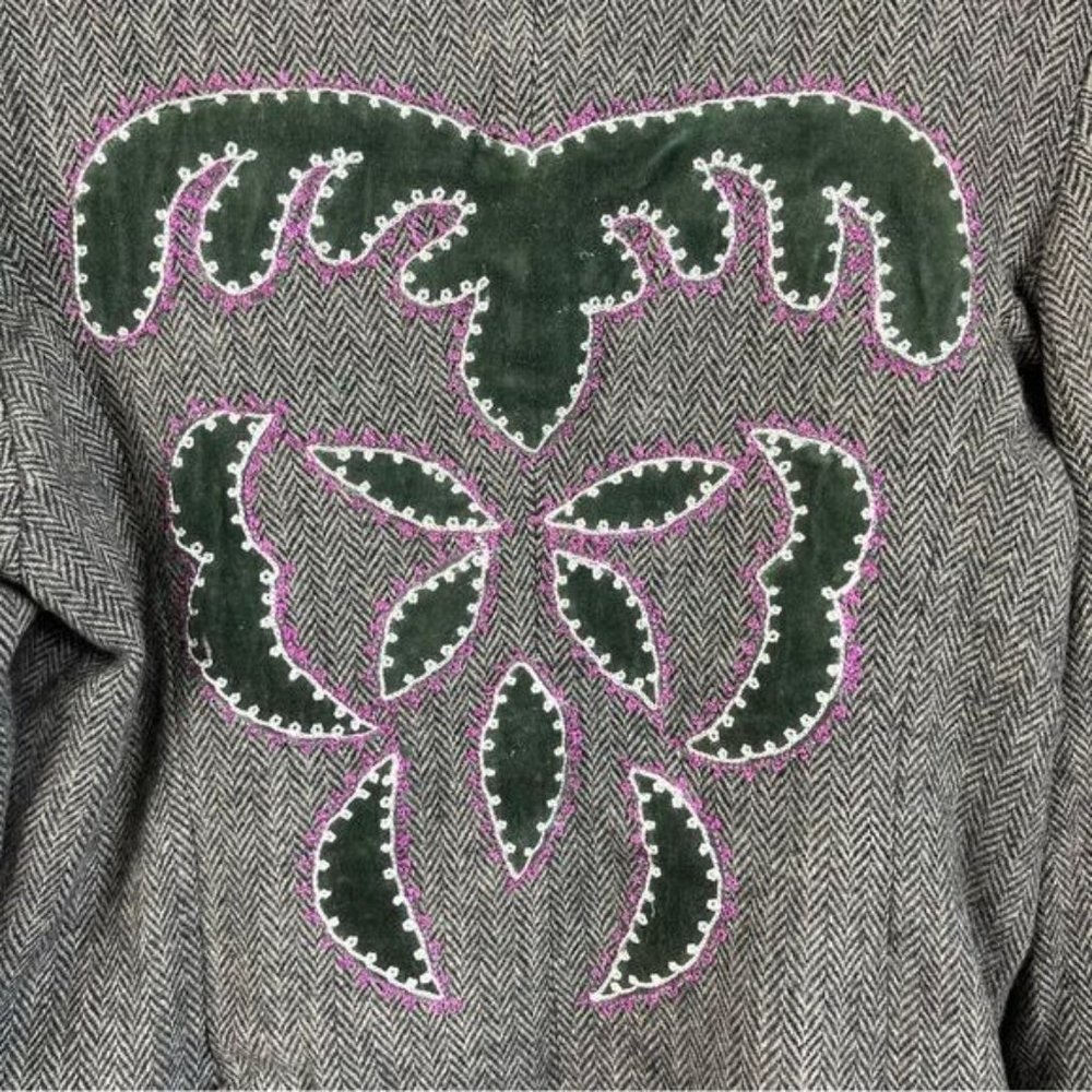 Etro Tweed Wool Velvet Paisley Blazer - Picture 5 of 9